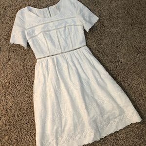 ‘Miami’ white dress with detail